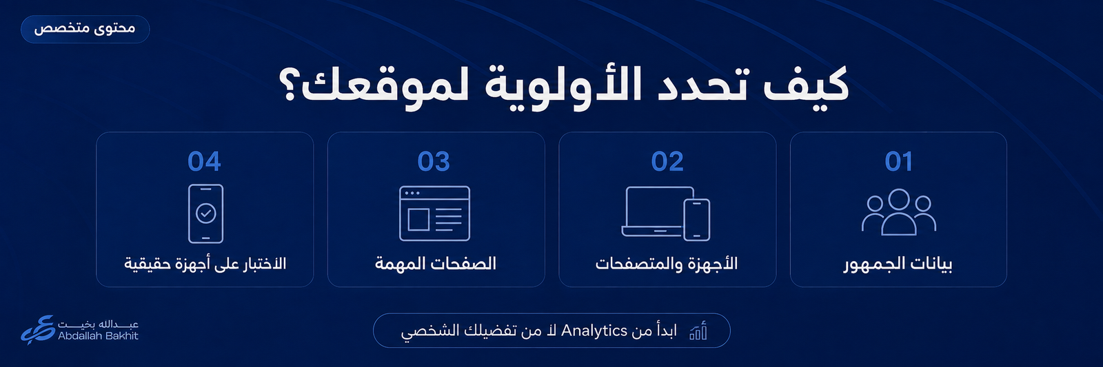 كيف يعرف صاحب الموقع المتصفحات التي يجب أن يعطيها الأولوية؟