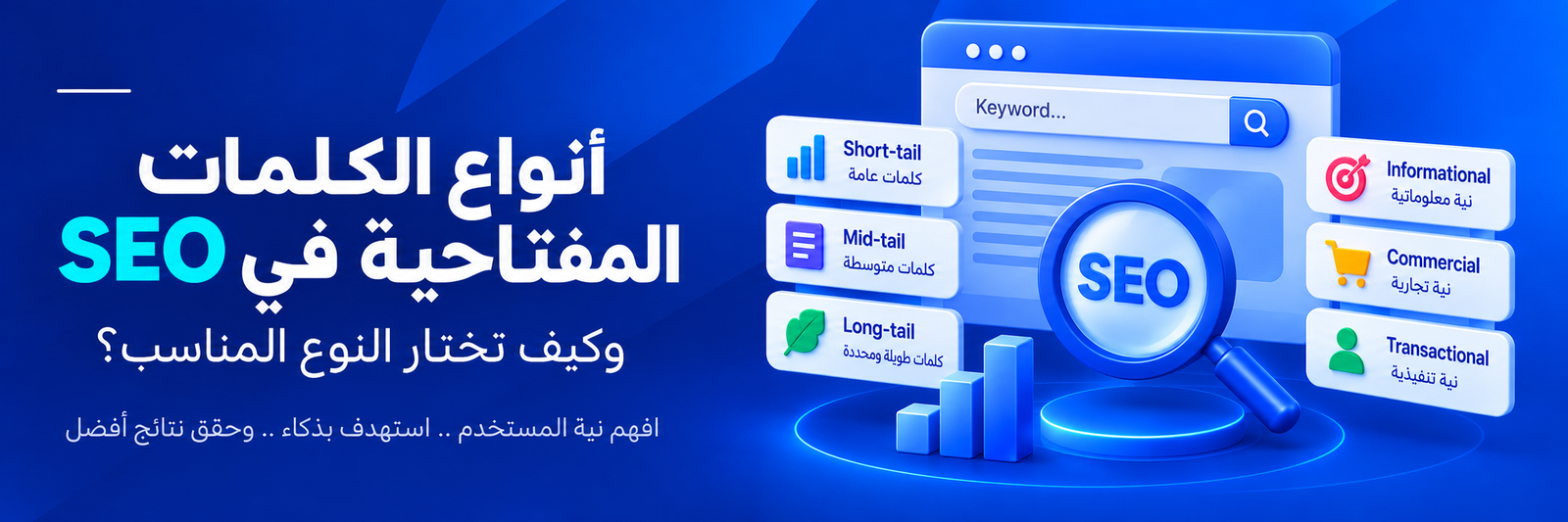 أنواع الكلمات المفتاحية